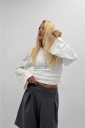 maglia con drappeggi laterali roma